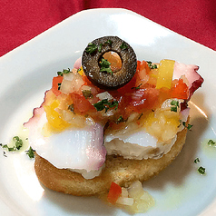 蒸しダコのヴィネグレッタソース