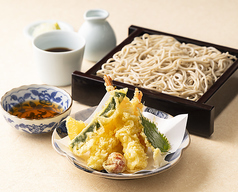 海老と季節野菜の天せいろ