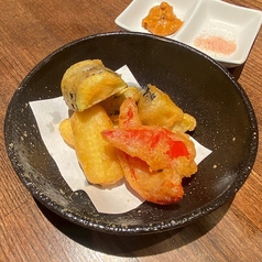 4種の夏野菜フリット~ドライトマトのソース~