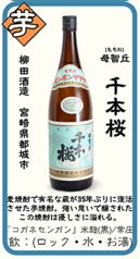 【芋】母智丘(もちお) 千本桜 柳田酒造 宮崎県都城市