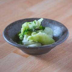 野沢菜とキャベツの漬け物 わさび風味