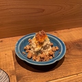 料理メニュー写真 鶏そぼろと煮卵の親子ポテサラ