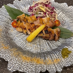 博多地鶏のもも焼き