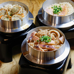 炙り火の特製釜飯1合炊き (イカ)
