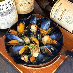 ムール貝と帆立のガーリックバターグリル