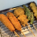 料理メニュー写真&nbsp;お得！串カツ五本盛り