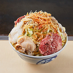 大きな具材たっぷり◎牛こま肉や海老、ホタテを豪快に盛り付けた「ミックスもんじゃ」1672円(税込)！