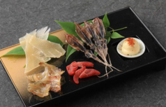 炭焼き珍味盛り合わせ