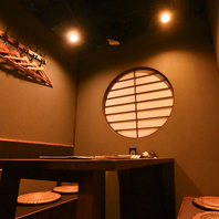 様々なシーンに対応可能な個室をご用意しております