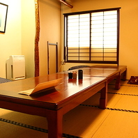 個室も完備。気軽な宴会から大切なお食事の場まで◎