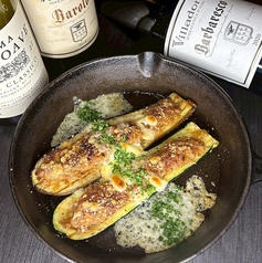 茄子とズッキーニの肉詰め