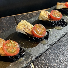 揚げ茄子とカマンベールチーズのあつあつ