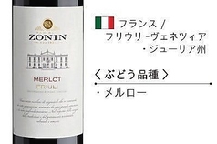 ゾーニン　クラシチ　メルロー　フリウリ　DOC（Bottle）