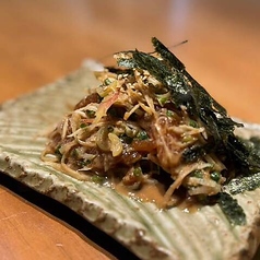 ブリのゴマ薬味和え
