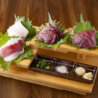 【熊本の契約牧場から仕入れた高品質な馬肉を使用】