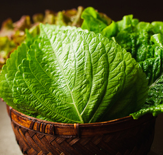 3種類の包み野菜(★)