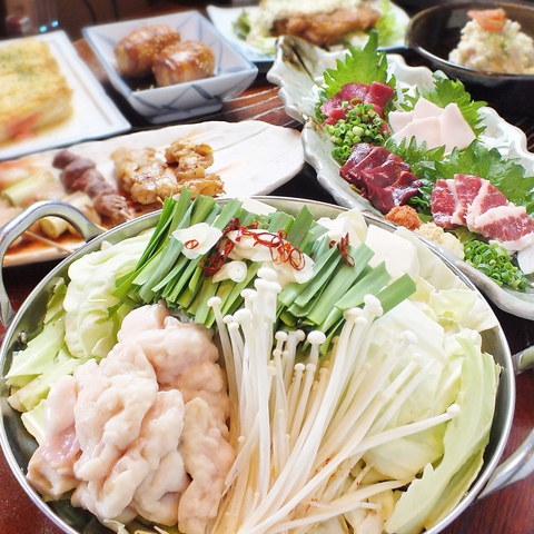 九州・博多の本場もつ鍋、創作料理が食べられるお店！〆まで大満足のもつ鍋。