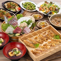 宴会コースは全て飲み放題付き！お得に美味しく大満喫◎
