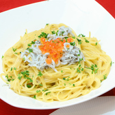 ＜アニバーサリーコースメニュー紹介＞＜コース限定メニュー＞【パスタ】しらすとイクラのポルチーニクリームパスタ