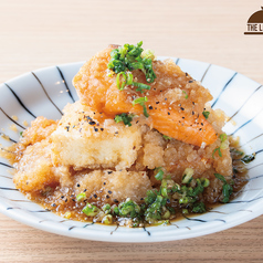 サーモンと豆腐の揚げ出し