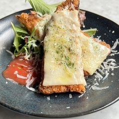 アジフライ　トマトチーズ焼き