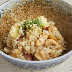 阿波尾鶏と鳴門金時の混ぜご飯