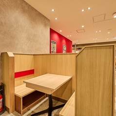 2名様用のボックス席はこちらです