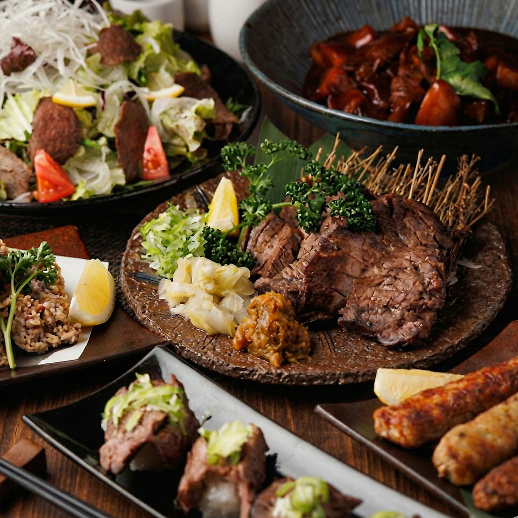 とろける牛筋の絶品料理！赤ワイン煮込みのデミソースが肉の旨味を引き出し、コク深く仕上げました。