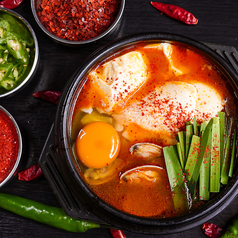 選べる辛さのスンドゥブチゲ