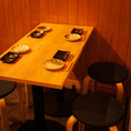 《少人数様向けテーブル席》【2名様から4名様】広々としたテーブル席でお食事をお楽しみください。接待やデートなどに最適のお席です。