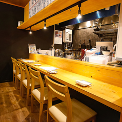 〈カウンター1名×10〉カウンター席をご用意しておりますので、お仕事帰りなどお一人様も大歓迎◎お気軽にご来店ください！