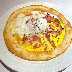 豆乳カルボナーラピザ