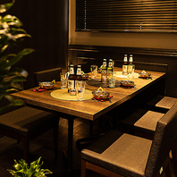 オシャレな空間で絶品料理っとおいしいお酒で舌鼓を…