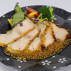 自家製スモークチキン ハニーマスタード添え