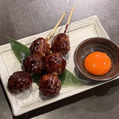 つくね串 中条たまごの卵黄付き