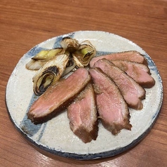 炙り鴨ロースと焼ねぎ