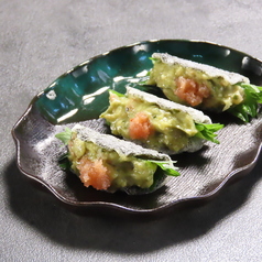 ライスペーパーと海苔のタコス