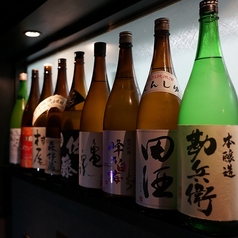 日本酒好き必見、厳選した10種類以上の銘柄をご用意♪