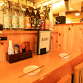 カウンター席がございますので、お一人様でも気軽にご利用いただけます◎