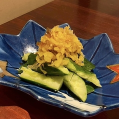 たたききゅうり(節たくあん)
