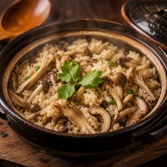信州きのこの和土鍋ご飯