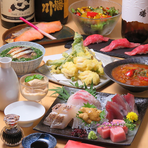 厳選した日本酒と旬の鮮魚をご堪能ください♪