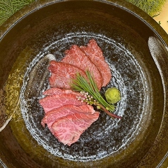 黒毛和牛イチボのたたき
