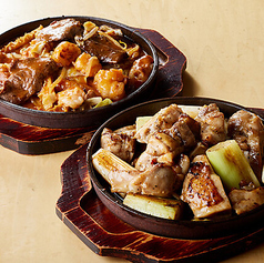 鉄板 ネギ塩ダレ鶏焼き