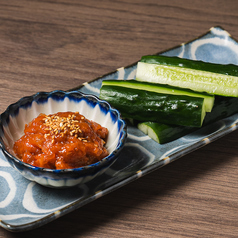 きゅうりスティック マグロの旨辛ディップ