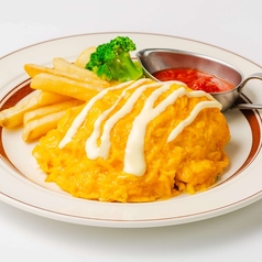 ふわとろオムチーズハンバーグ