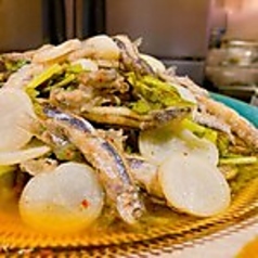 天草キビナゴと地野菜の南蛮漬け