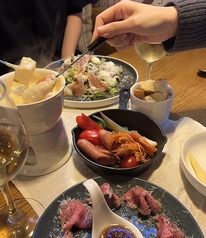 3種チーズのチーズフォンデュ