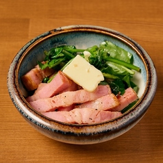 ほうれん草とベーコンのバター焼き