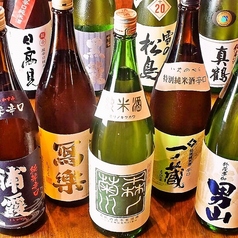 季節の日本酒、おすすめの日本酒揃ってます！